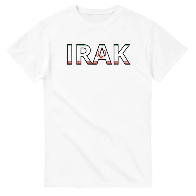 T-shirt drapeau irak en écriture - pixelforma