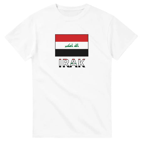 T-shirt drapeau irak en texte - pixelforma