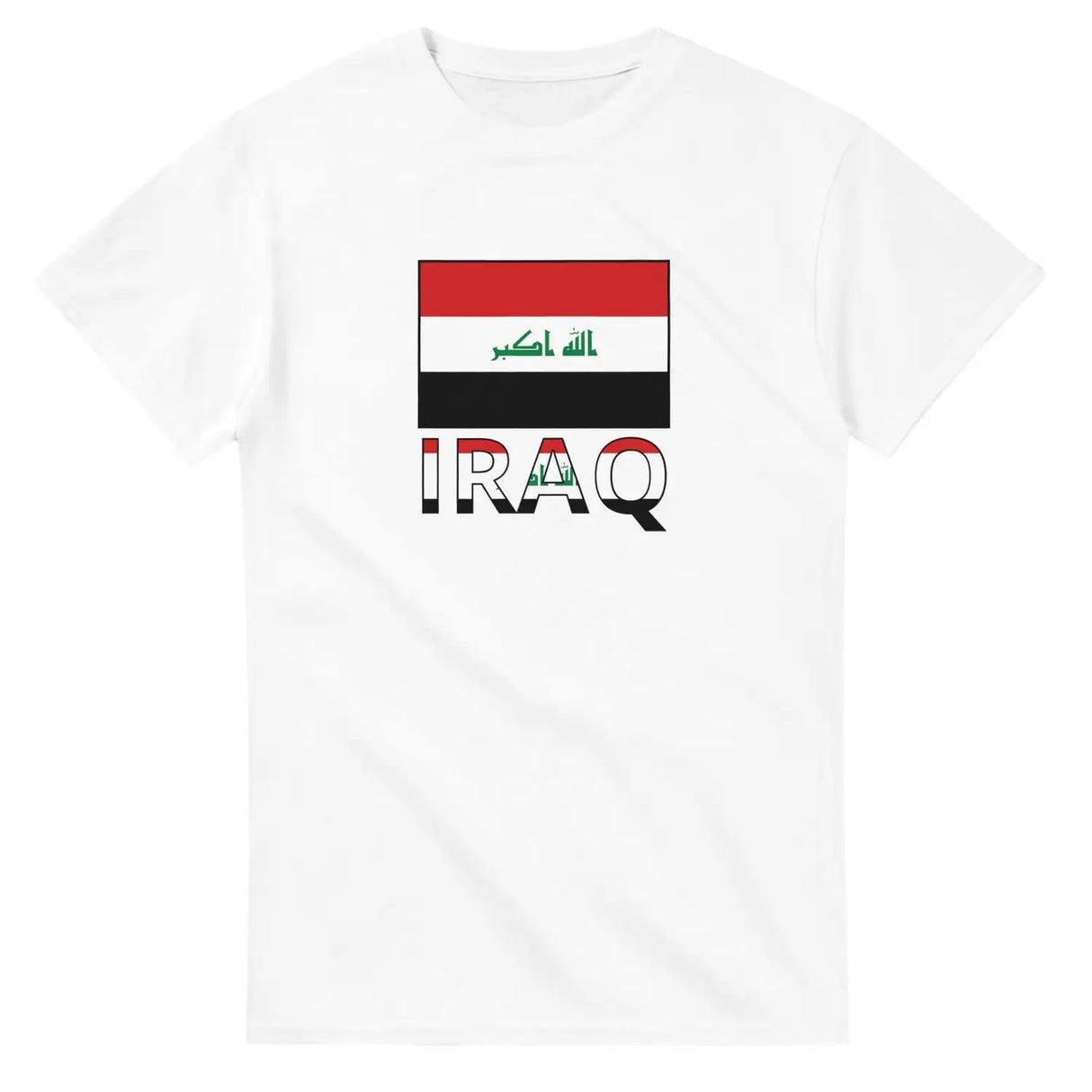 T-shirt drapeau irak texte - pixelforma