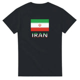 T-shirt drapeau iran en texte - pixelforma