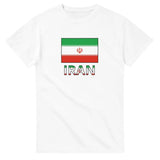 T-shirt drapeau iran en texte - pixelforma