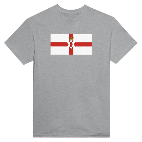 T-shirt drapeau irlande du nord brodé coton mélangé