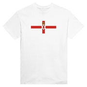 T-shirt drapeau irlande du nord imprimé coton mélangé