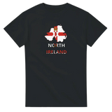 T-shirt drapeau irlande du nord carte - pixelforma