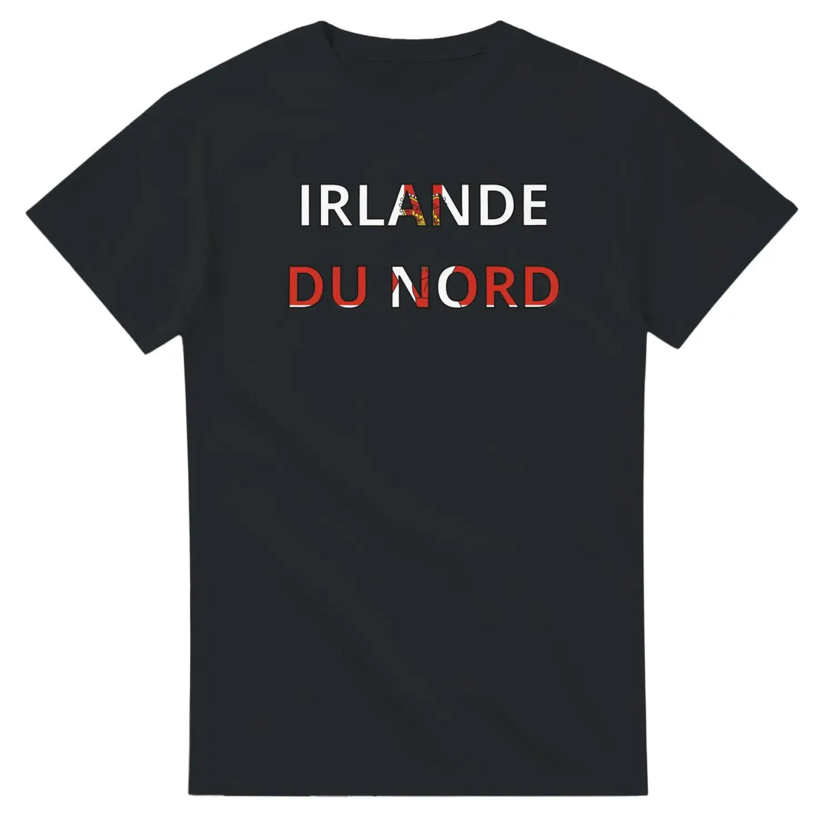 T-shirt drapeau irlande du nord en écriture - pixelforma