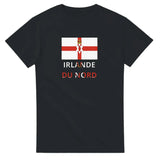 T-shirt drapeau irlande du nord en texte - pixelforma