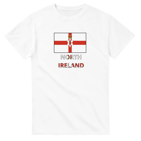 T-shirt drapeau irlande du nord texte - pixelforma