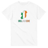 T-shirt drapeau irlande en carte - pixelforma