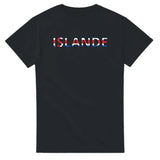 T-shirt drapeau islande en écriture - pixelforma