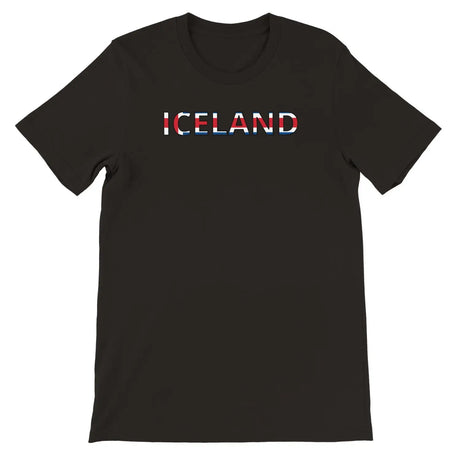 T-shirt drapeau islande - pixelforma