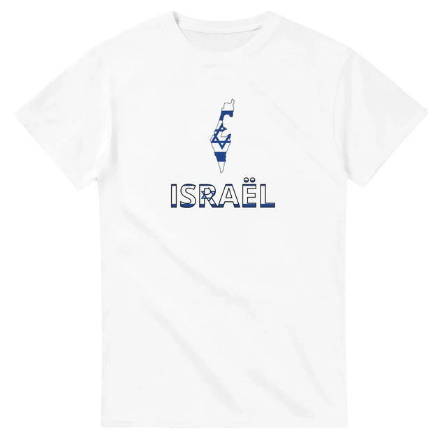 T-shirt drapeau israël en carte - pixelforma