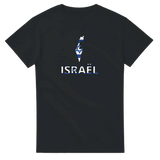 T-shirt drapeau israël en carte - pixelforma