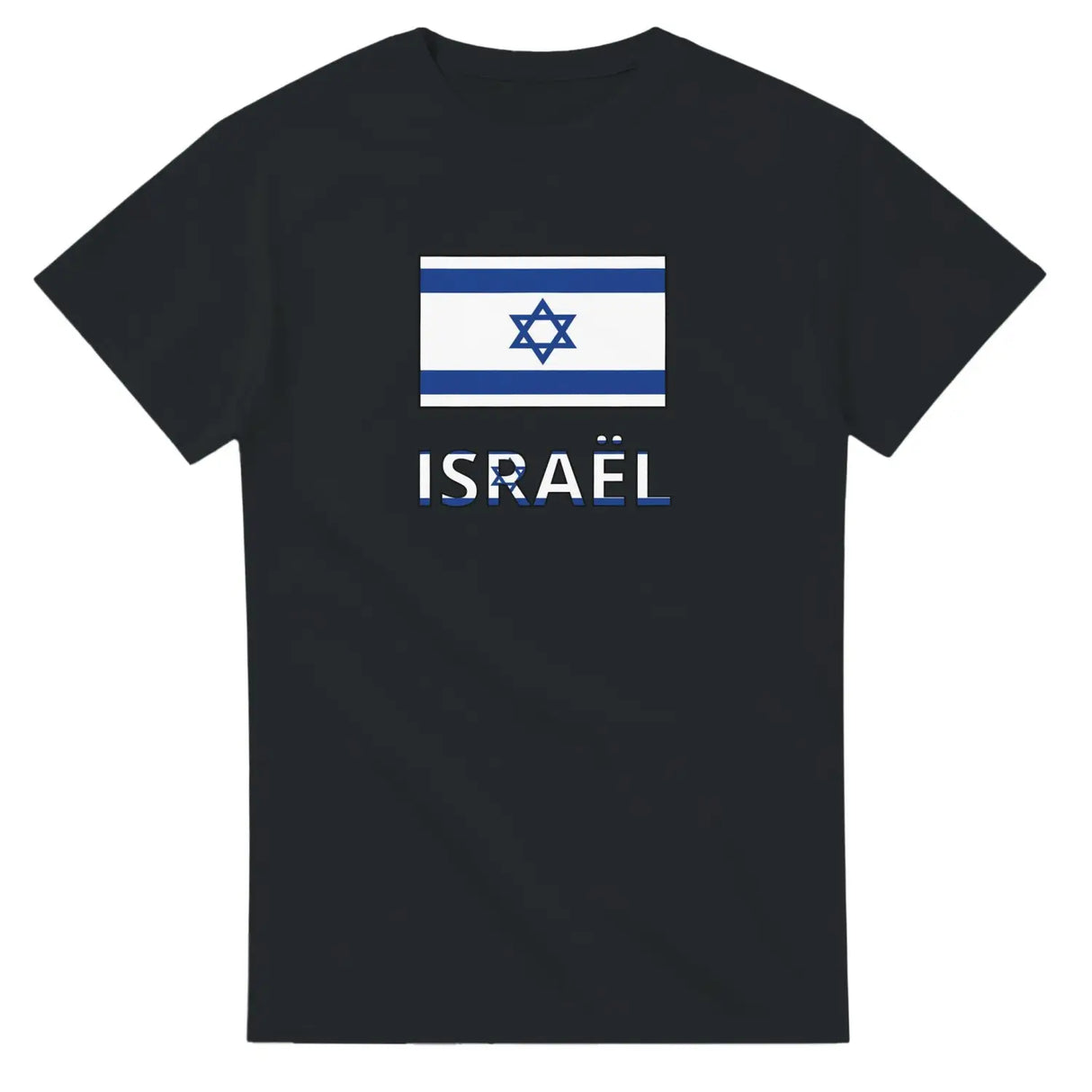 T-shirt drapeau israël en texte - pixelforma