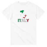 T-shirt drapeau italie carte - pixelforma