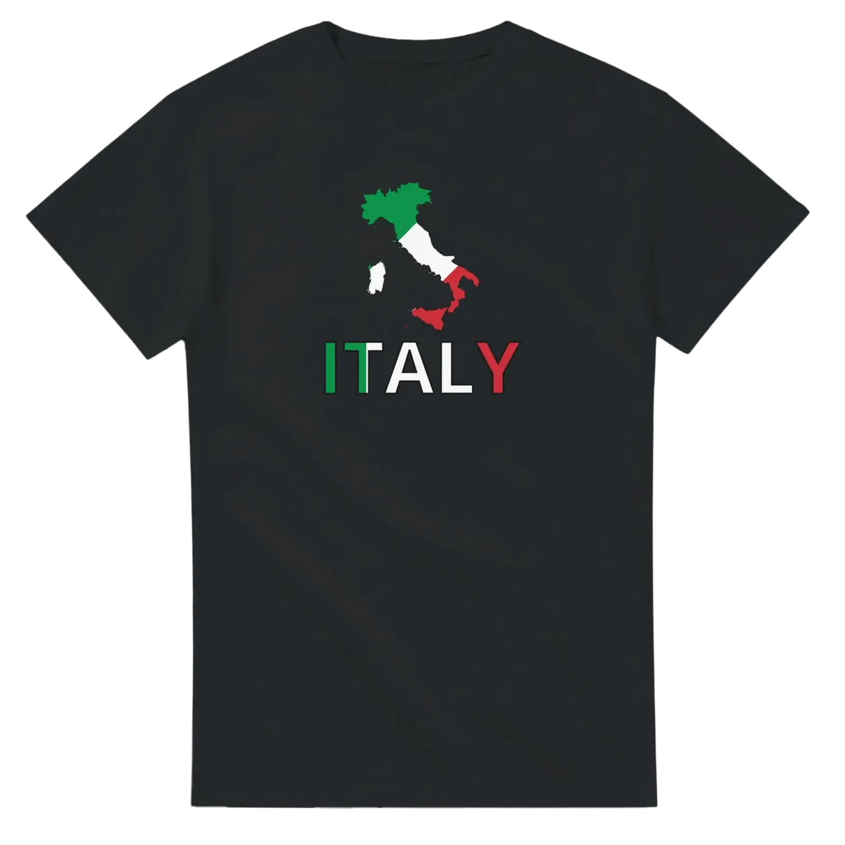 T-shirt drapeau italie carte - pixelforma