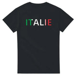 T-shirt drapeau italie en écriture - pixelforma