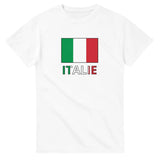 T-shirt drapeau italie en texte - pixelforma