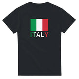 T-shirt drapeau italie texte - pixelforma