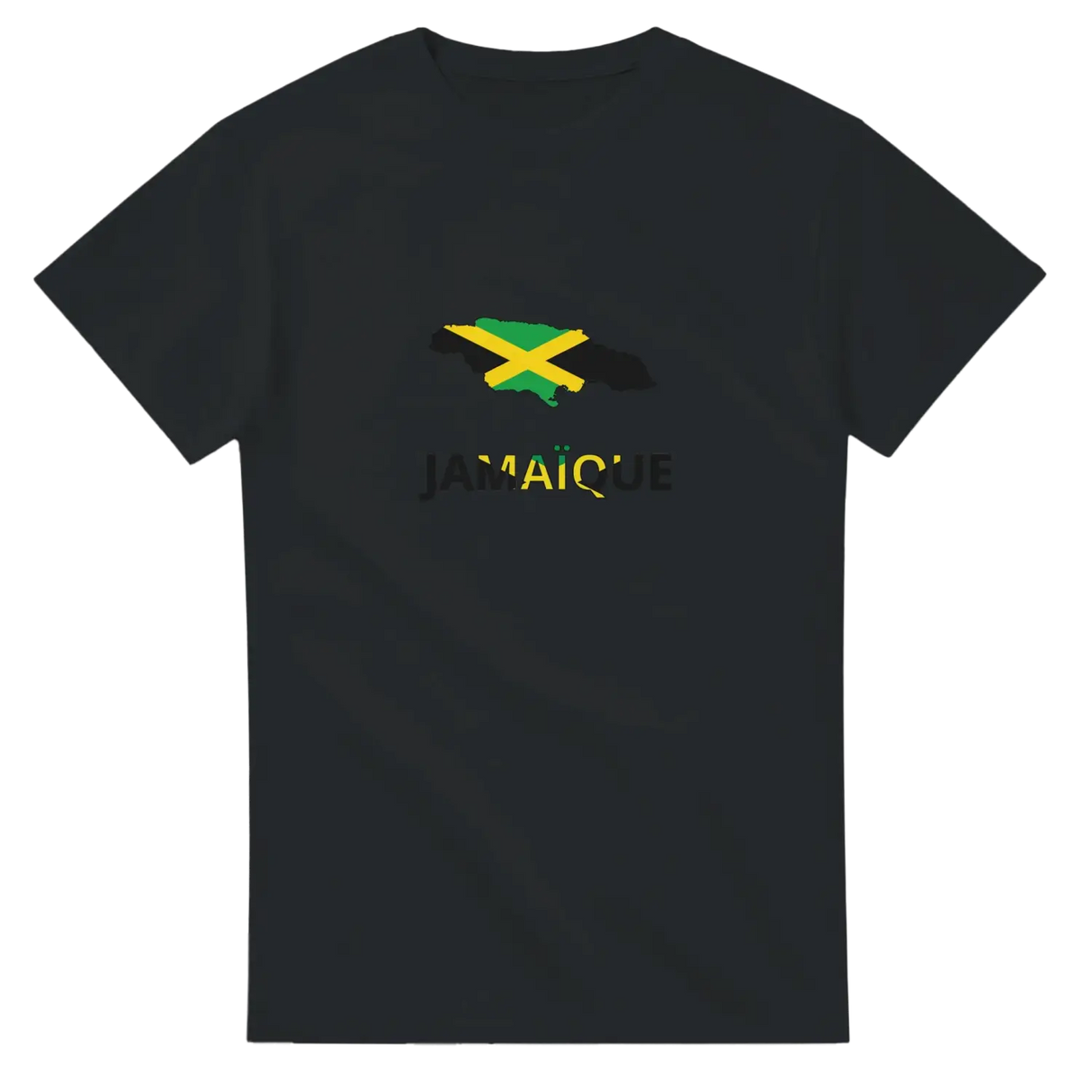 T-shirt drapeau jamaïque en carte - pixelforma