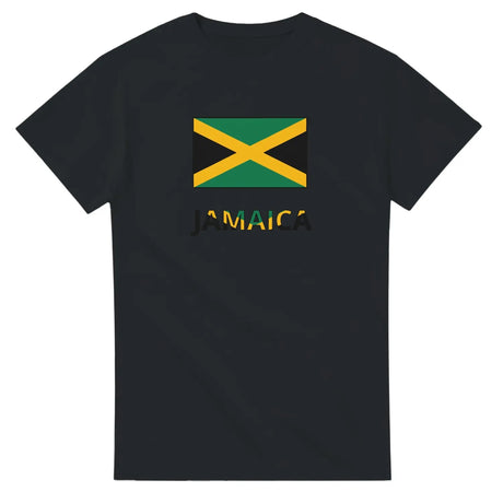 T-shirt drapeau jamaïque texte - pixelforma