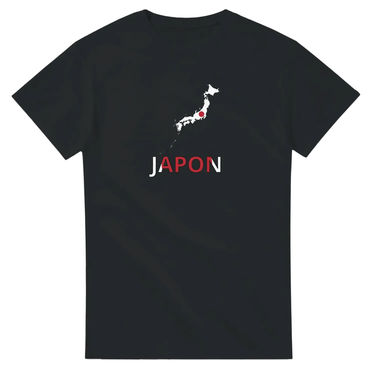 T-shirt drapeau japon en carte - pixelforma