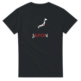 T-shirt drapeau japon en carte - pixelforma