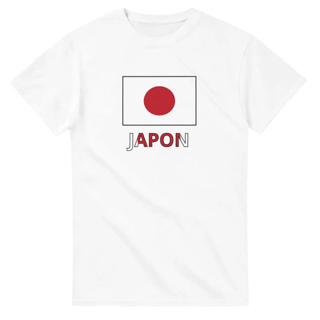 T-shirt drapeau japon en texte - pixelforma