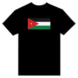 T-shirt drapeau jordanie coton mélangé brodé élégant