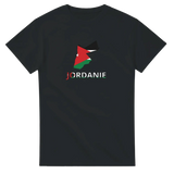 T-shirt drapeau jordanie en carte - pixelforma