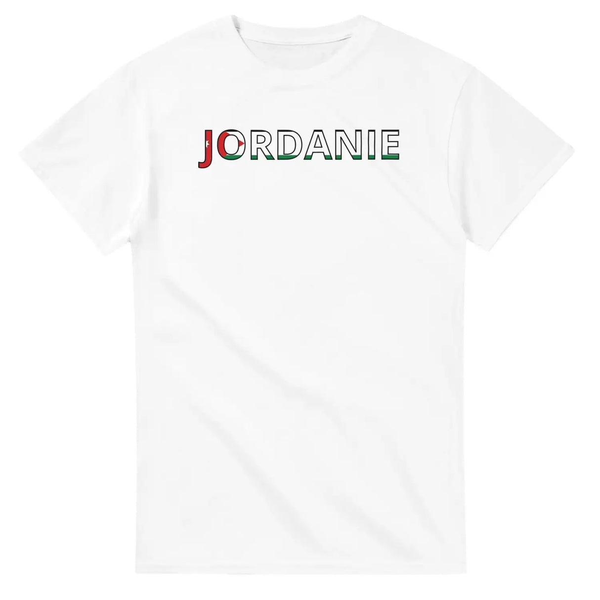 T-shirt drapeau jordanie en écriture - pixelforma