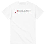 T-shirt drapeau jordanie en écriture - pixelforma