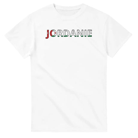 T-shirt drapeau jordanie en écriture - pixelforma