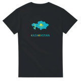 T-shirt drapeau kazakhstan en carte - pixelforma