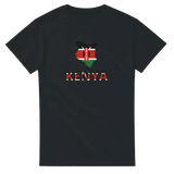 T-shirt drapeau kenya en carte - pixelforma