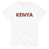 T-shirt drapeau kenya en écriture - pixelforma