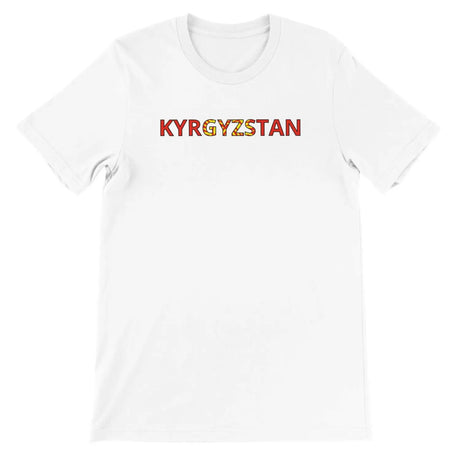 T-shirt drapeau kirghizistan - pixelforma