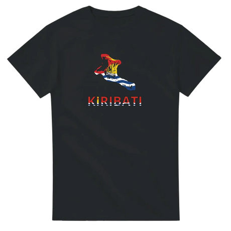 T-shirt drapeau kiribati en carte - pixelforma