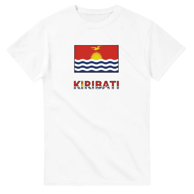 T-shirt drapeau kiribati en texte - pixelforma