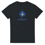 T-shirt drapeau kosovo en carte - pixelforma