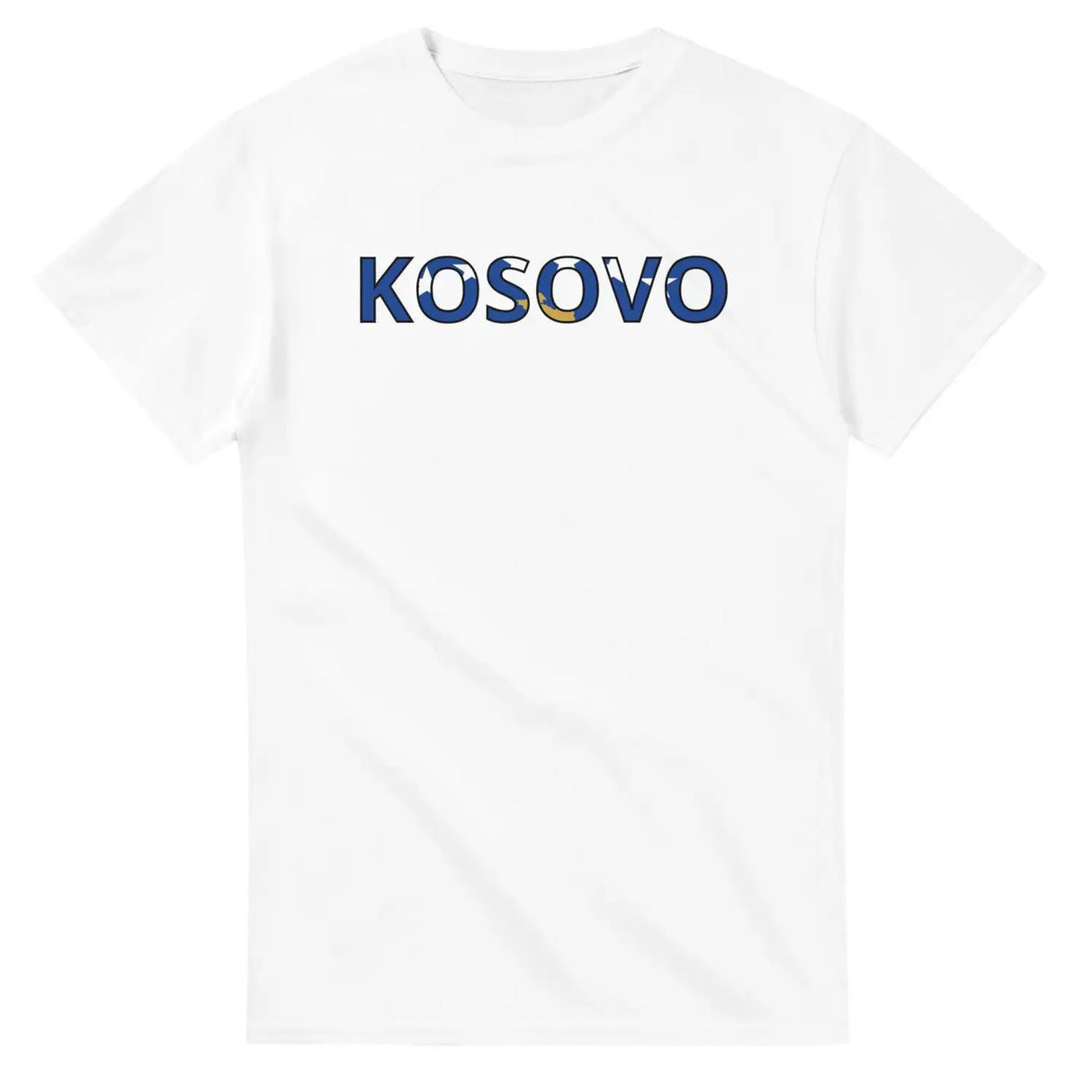 T-shirt drapeau kosovo en écriture - pixelforma