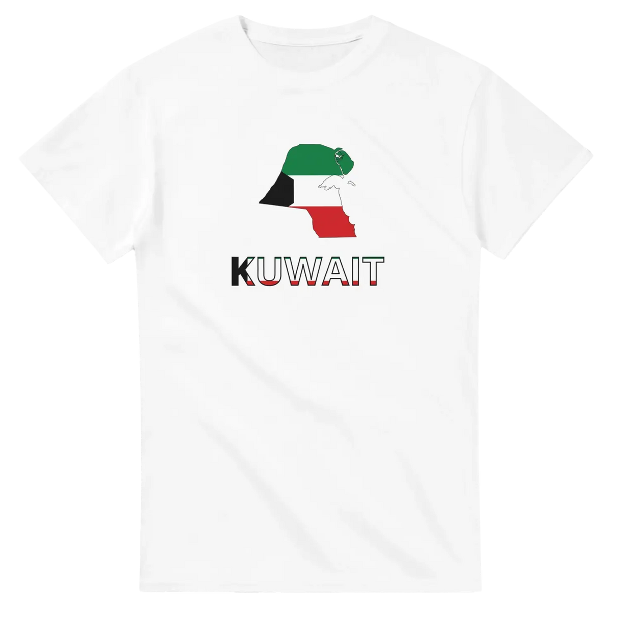 T-shirt drapeau koweït carte - pixelforma