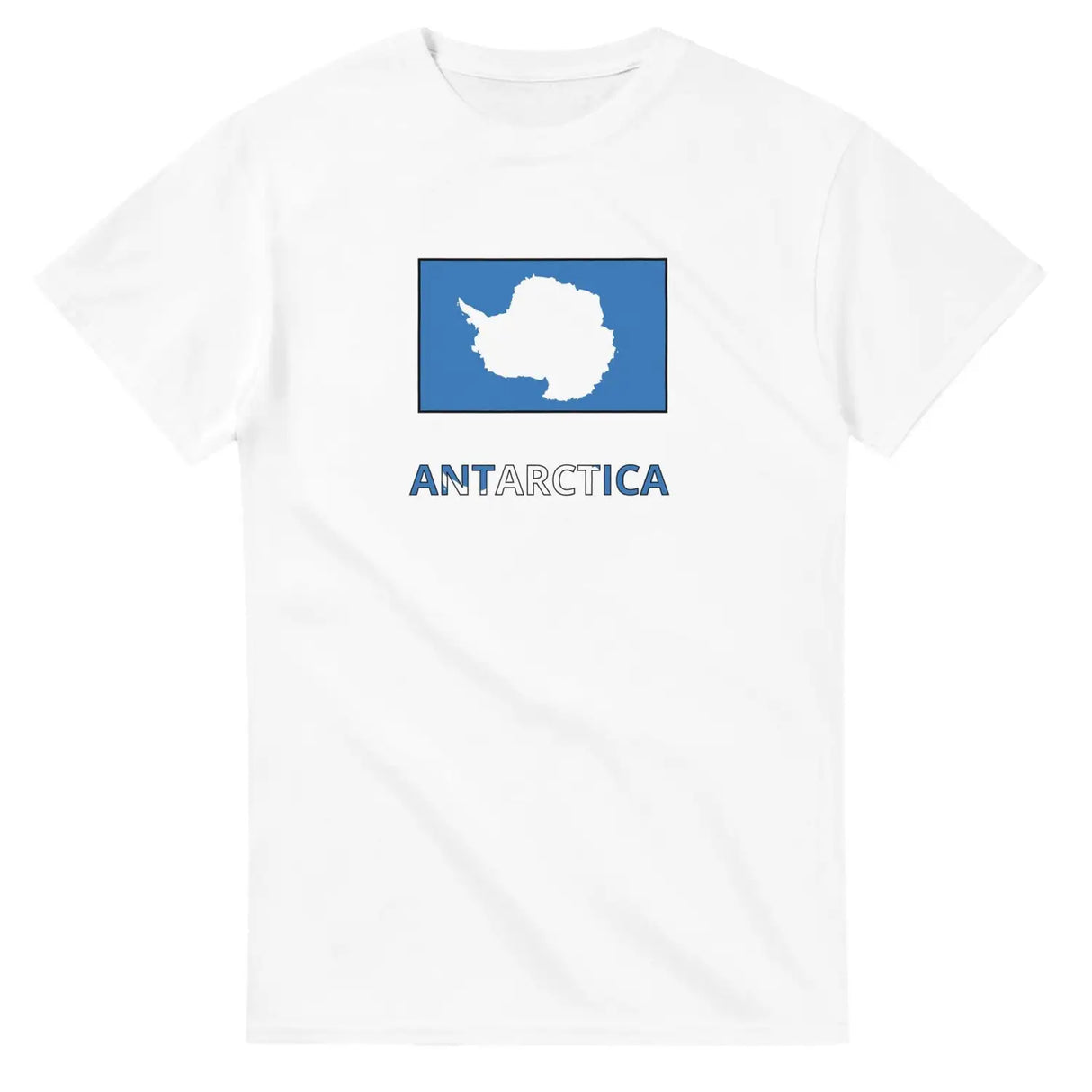 T-shirt drapeau l’antarctique texte - pixelforma