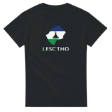 T-shirt drapeau lesotho en carte - pixelforma