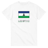 T-shirt drapeau lesotho en texte - pixelforma