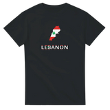 T-shirt drapeau liban carte - pixelforma