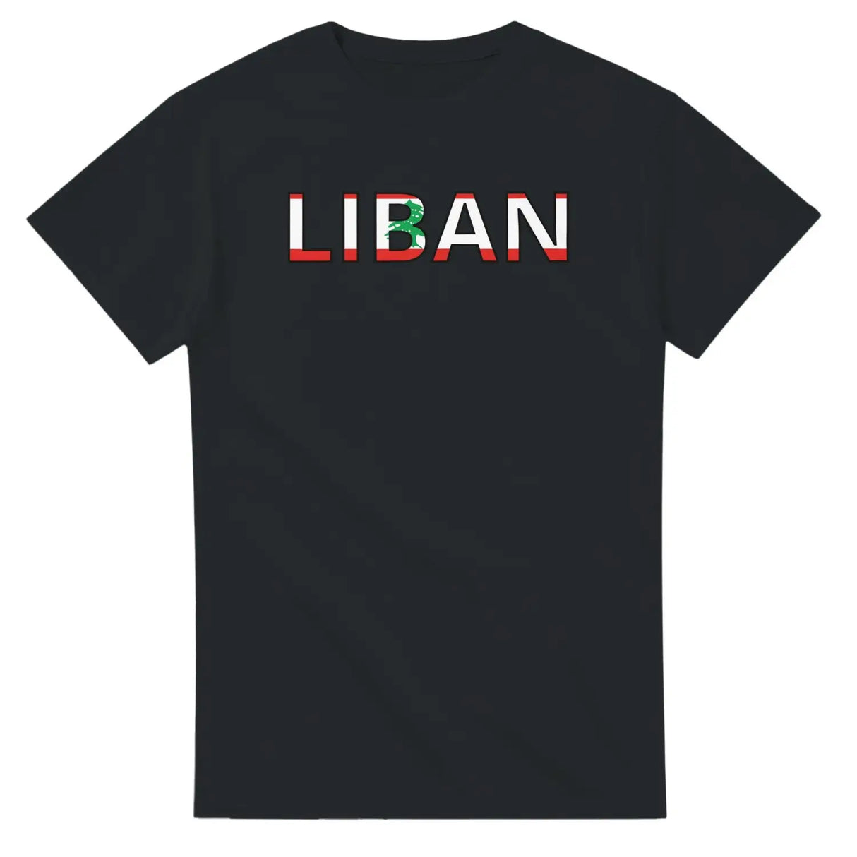 T-shirt drapeau liban en écriture - pixelforma