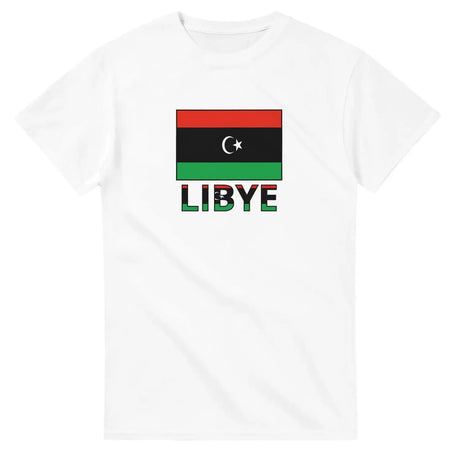 T-shirt drapeau libye en texte - pixelforma