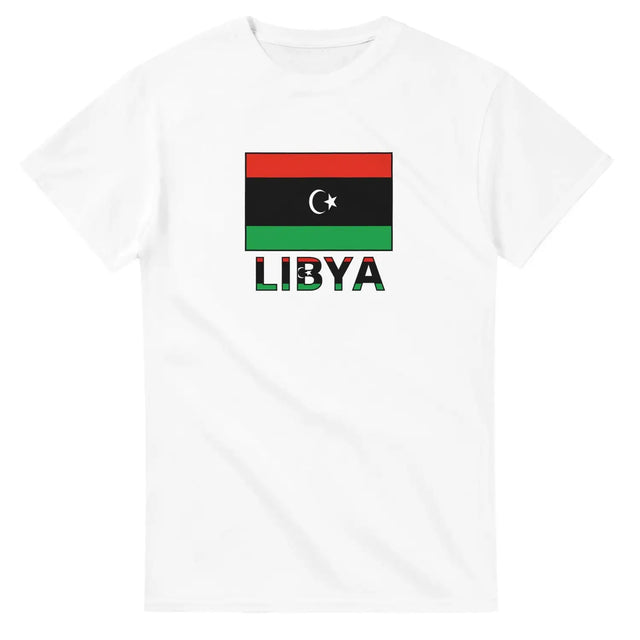 T-shirt drapeau libye texte - pixelforma