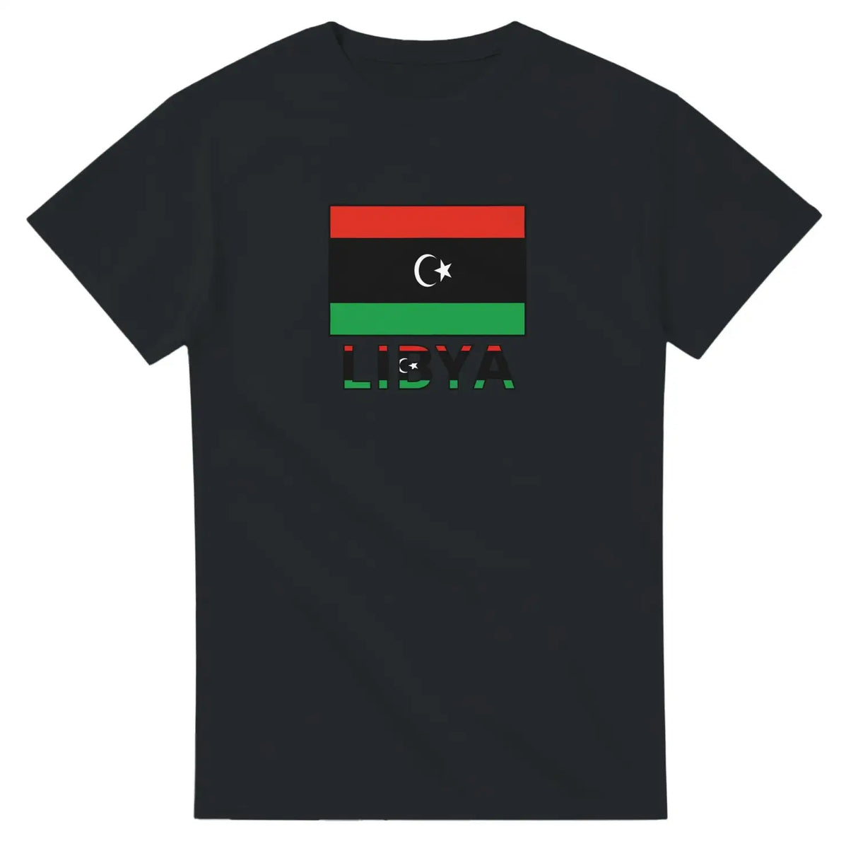 T-shirt drapeau libye texte - pixelforma