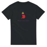 T-shirt drapeau liechtenstein en carte - pixelforma